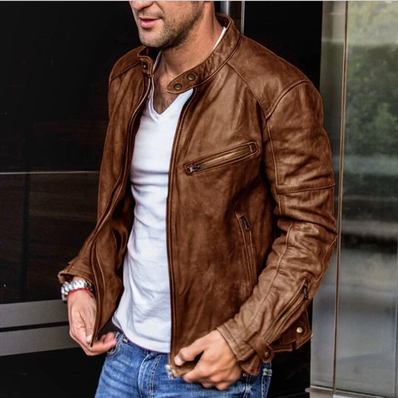 Brixton Leather Jacket - Image 3