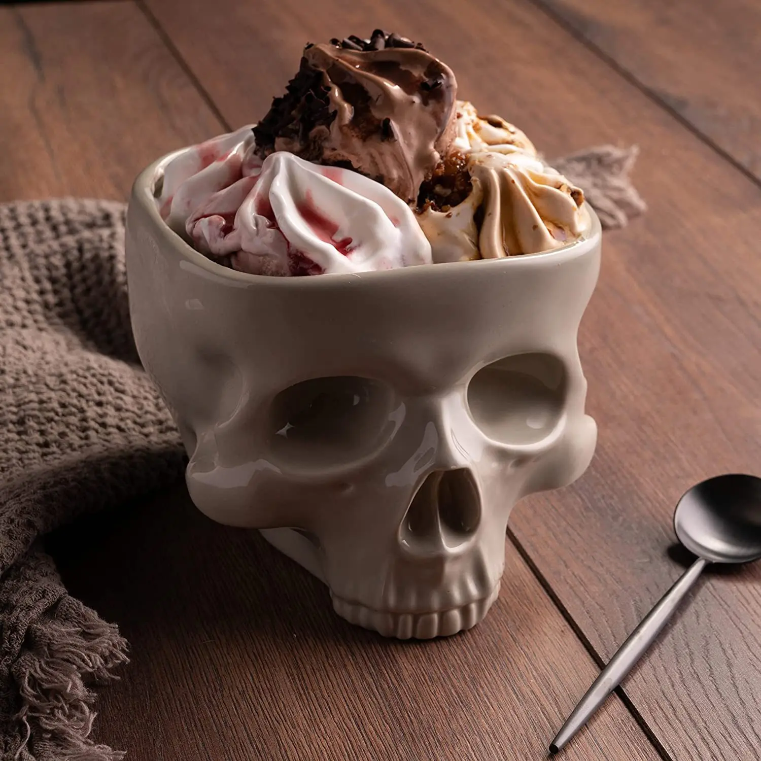 Ceramic Skull Candy Bowl - Image 2