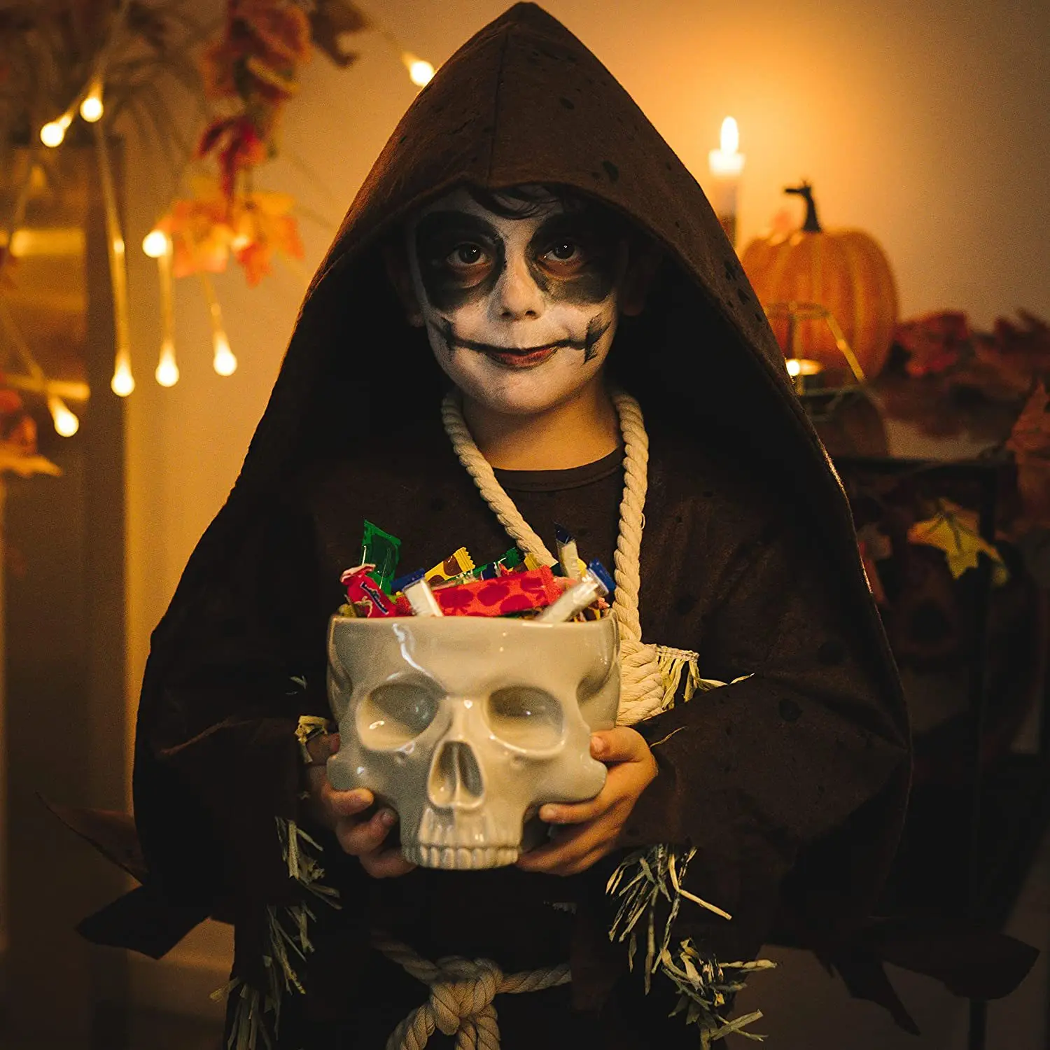 Ceramic Skull Candy Bowl - Image 3