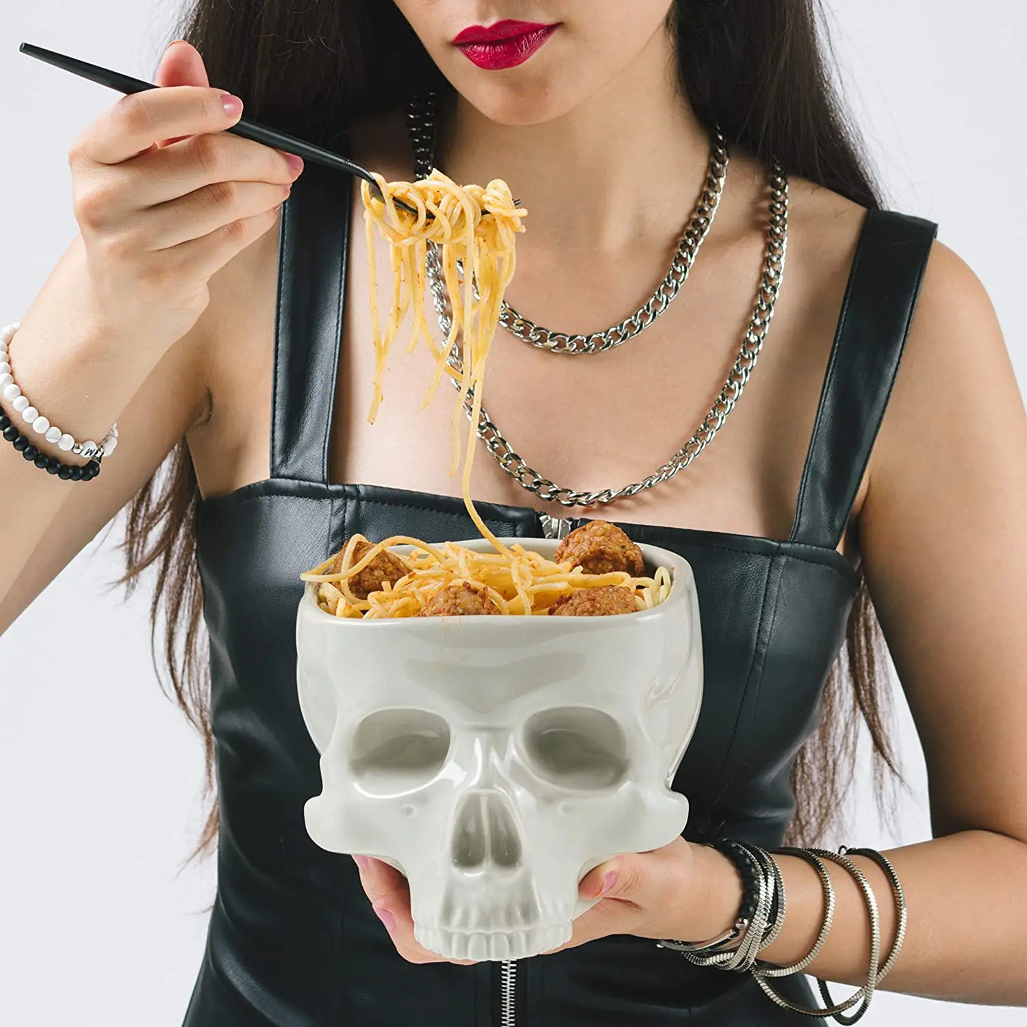 Ceramic Skull Candy Bowl - Image 4