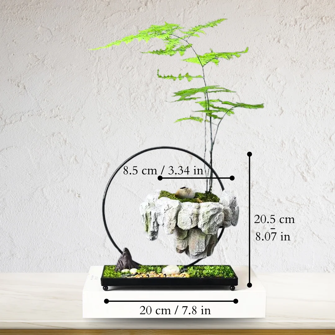 Floating Stone Planter with Magnetic Base - Image 2