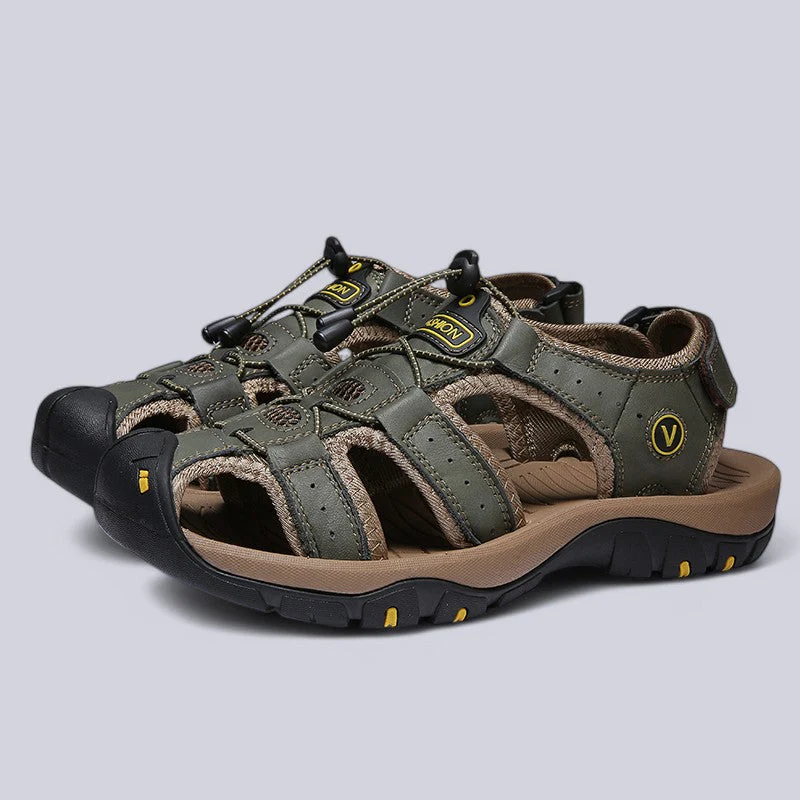 Luciano Leather Fisherman Sandals - Image 9