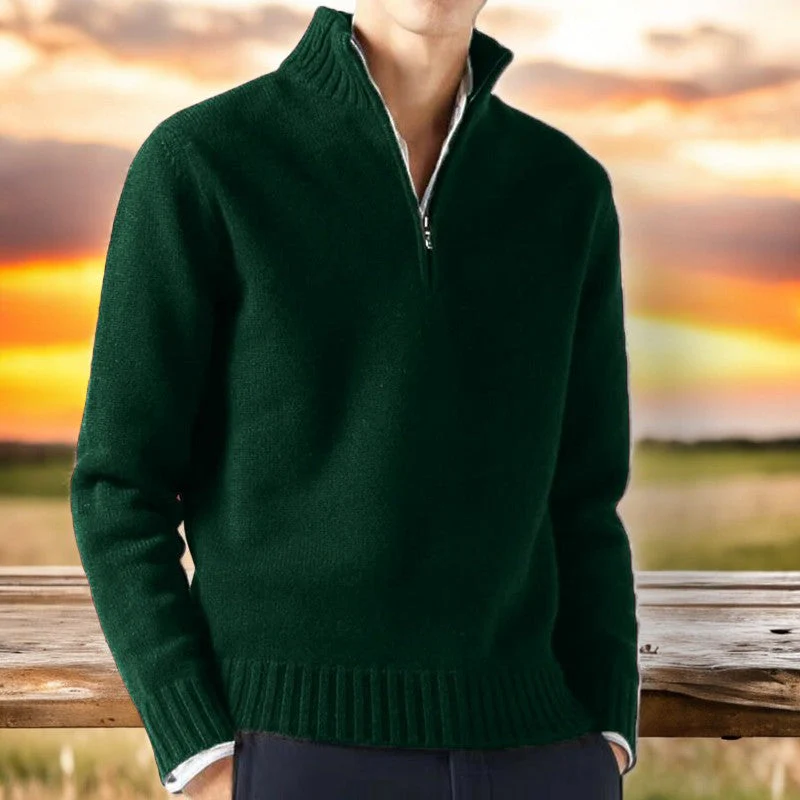 Marcell Cashmere Half-Zip Sweater - Image 3