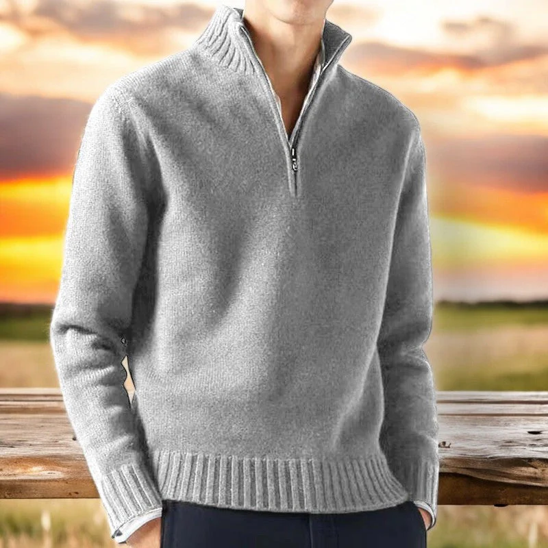 Marcell Cashmere Half-Zip Sweater - Image 4
