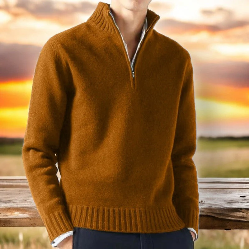Marcell Cashmere Half-Zip Sweater - Image 6