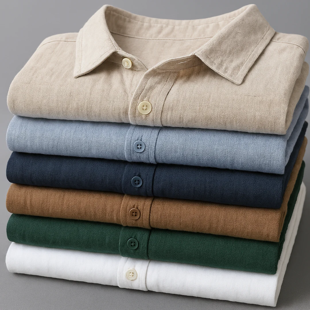 Marseille Premium Linen Long Sleeve Shirt - Image 8