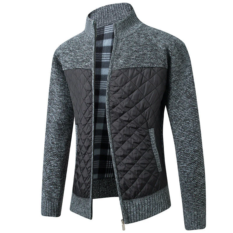 Men’s Dresden Quilted Knit Jacket - Image 4