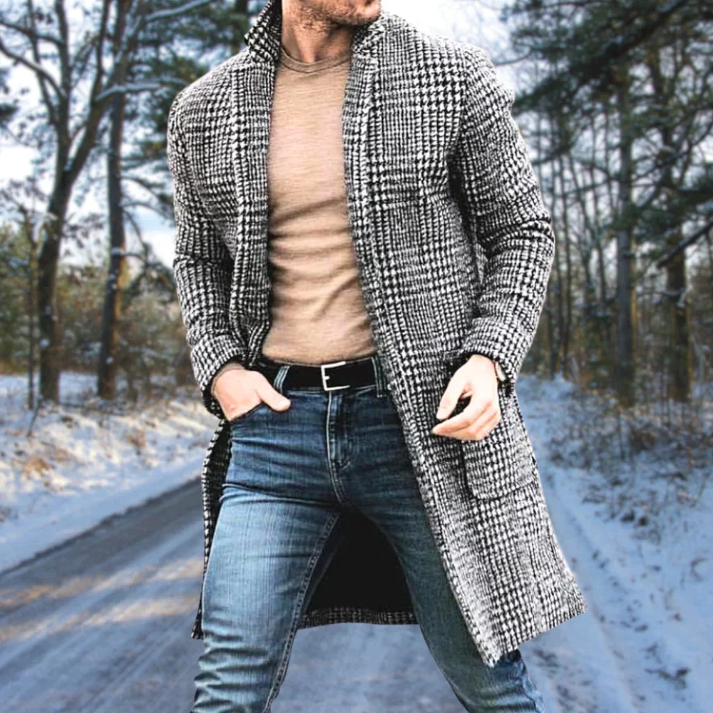 Men’s Florence Wool Checkered Jacket - Image 2