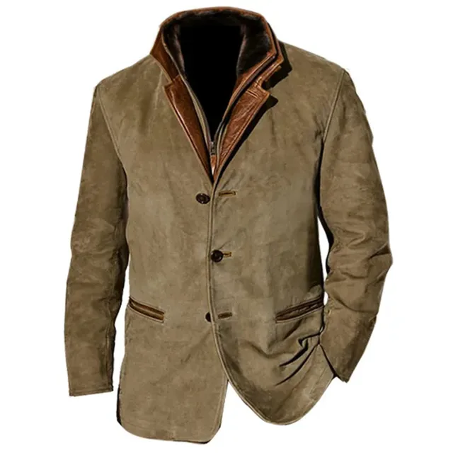 Men’s Palermo Leather Button-Up Jacket - Image 2