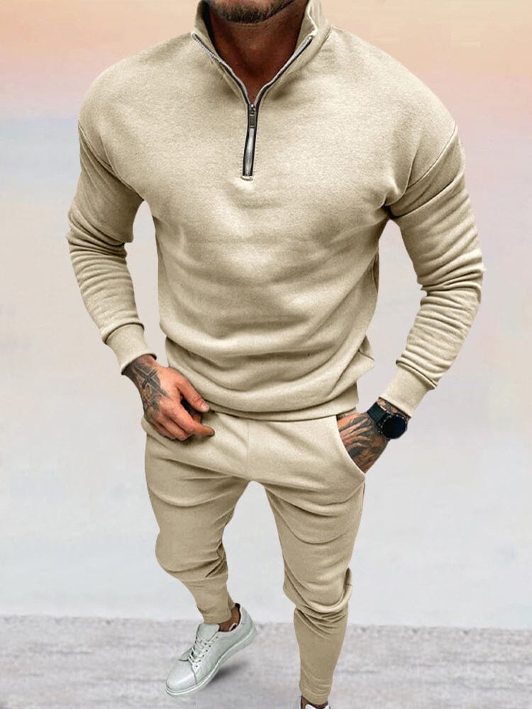 Monaco Casual Half-Zip Loungewear Set - Image 3