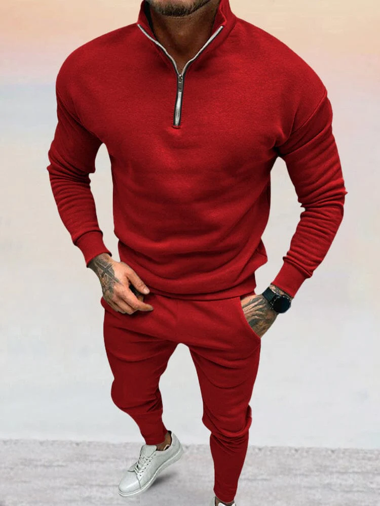 Monaco Casual Half-Zip Loungewear Set - Image 6