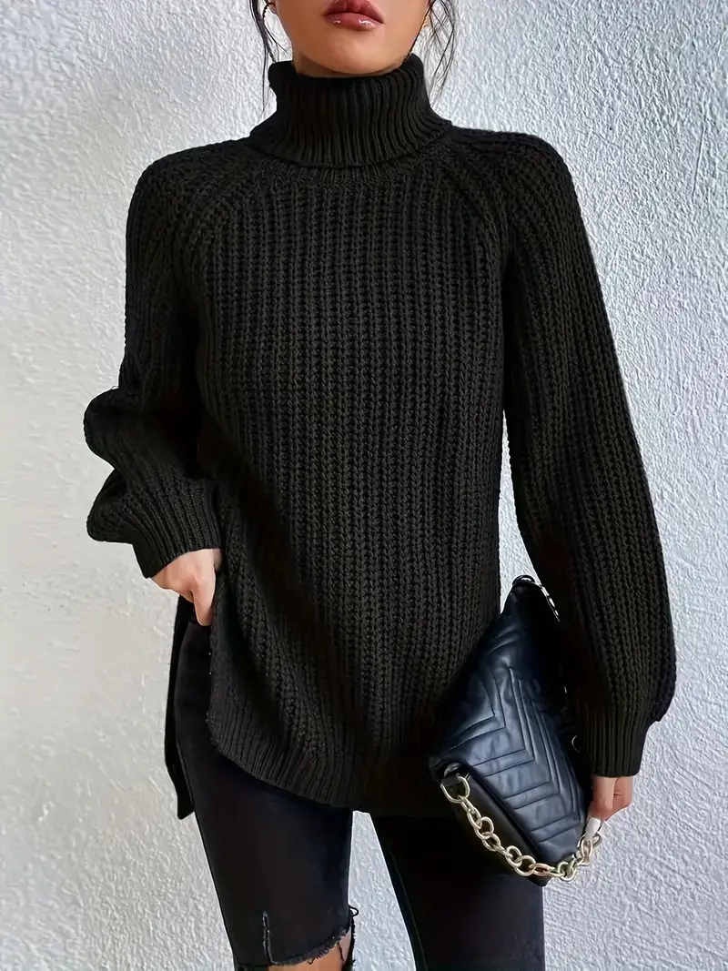 Solenn Cotton Turtleneck Sweater - Image 3