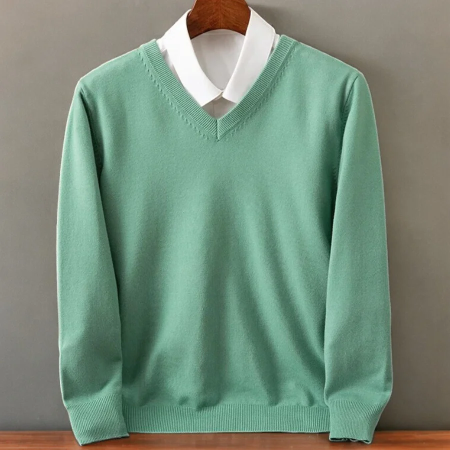 Valente Cashmere V-Neck Sweater - Image 2