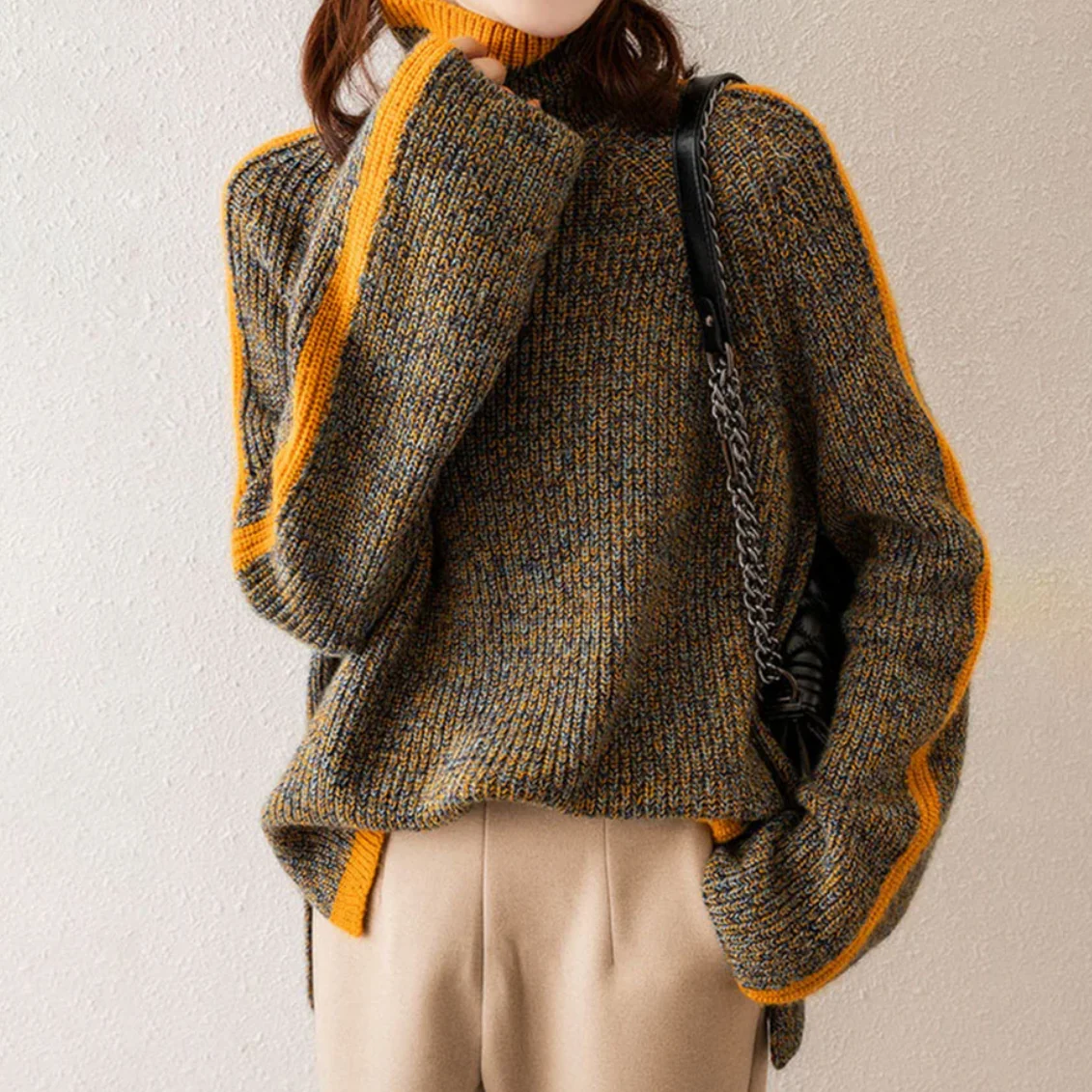 Vienna Knitted Turtleneck Sweater - Image 2